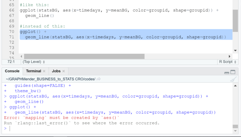 How to Fix the Error: Mapping Must be Created by aes() in GGPLOT2